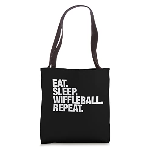 Eat Sleep Wiffleball Repeat for Men and Women Tote Bag