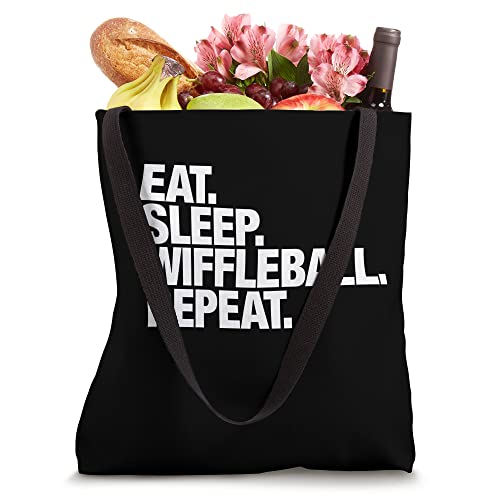 Eat Sleep Wiffleball Repeat for Men and Women Tote Bag