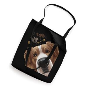 Funny Curious Dog English Shepherd Tote Bag