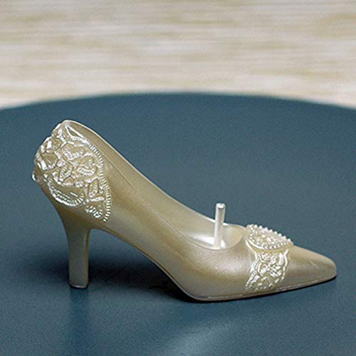 ABOOFAN Romantic Candle High Heel Shaped Candle Creative Wedding Shoes Shaped Candle Valentines Day Smokeless Candle Soy Wax Decorative Shoe for Home Decor