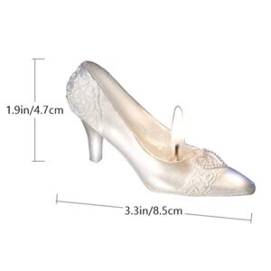 ABOOFAN Romantic Candle High Heel Shaped Candle Creative Wedding Shoes Shaped Candle Valentines Day Smokeless Candle Soy Wax Decorative Shoe for Home Decor