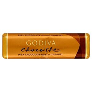 godiva bar chocolatier milk chocolate with caramelel 1.5 ounces 4 count