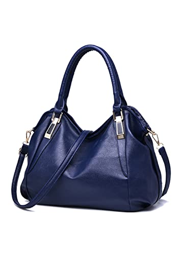 SMALLBLUER Women Hobo Handbag Classic Shoulder Bag Fashion Crossbody Bags Purse-Blue