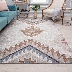 Mason Brooks Cressida CA80A Tapestry Beige Moroccan Tribal Ivory Area Rug, 2'6" x 4'