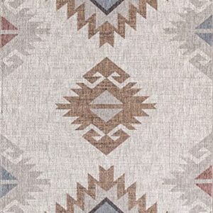 Mason Brooks Cressida CA80A Tapestry Beige Moroccan Tribal Ivory Area Rug, 2'6" x 4'