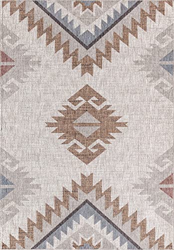 Mason Brooks Cressida CA80A Tapestry Beige Moroccan Tribal Ivory Area Rug, 2'6" x 4'