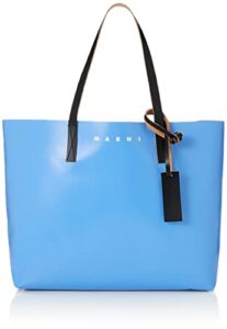 marni(マルニ) tote bag, azure+coffee+black