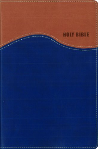 NIV, Gift Bible, Leathersoft, Tan/Blue, Red Letter Edition