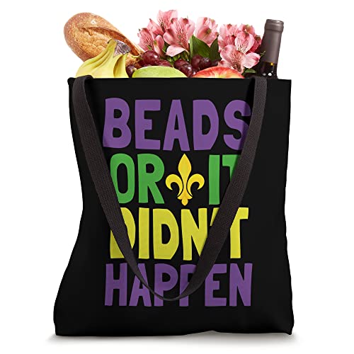 Beads Or It Didn't Happen | Mardi Gras Tote Bag