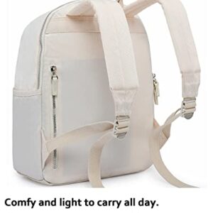 HotStyle OLETHA Backpack Purse for Women, Beige White