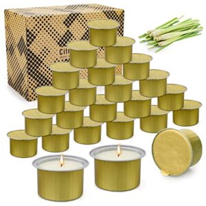 citronella candles outdoor, citronella candles, 24 pack candle, 240h burning for natural soy candle, citronella candle, portable camping candles set for patio garden balcony bbq, gifts for summer