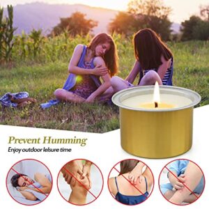 Citronella Candles Outdoor, Citronella Candles, 24 Pack Candle, 240H Burning for Natural Soy Candle, Citronella Candle, Portable Camping Candles Set for Patio Garden Balcony BBQ, Gifts for Summer