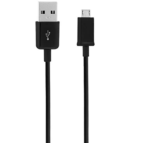 Short MicroUSB Cable Compatible with Your Samsung Godiva with High Speed Charging. (1Black,20cm,8in)