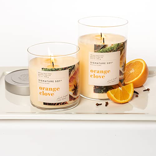 Signature Soy Lidded Orange Clove Scented Candle