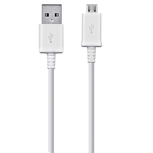 Short MicroUSB Cable Compatible with Your Samsung Godiva with High Speed Charging. (1White,20,cm 8in)