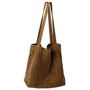 viivy viyiv women’s canvas tote bag corduroy large capacity shoulder bag satchel hobo shopping bags college school books bag