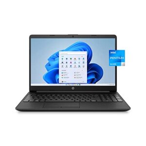 HP Laptop, 15.6" HD Screen, Intel Pentium Silver N5030 4 Cores Processor, 32GB Memory, 1TB SSD, Webcam, USB-C, HDMI, Wi-Fi, SD Card Reader, Windows OS, Black, JVQ MP