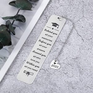 2023 Graduation Gift for Him Her Class of 2023 Inspirational Bookmark Gifts for College High School Master Nurse Grad Senior 2023 Gift Teen Boy Girl Son Daughter Women Men Graduate School Gift