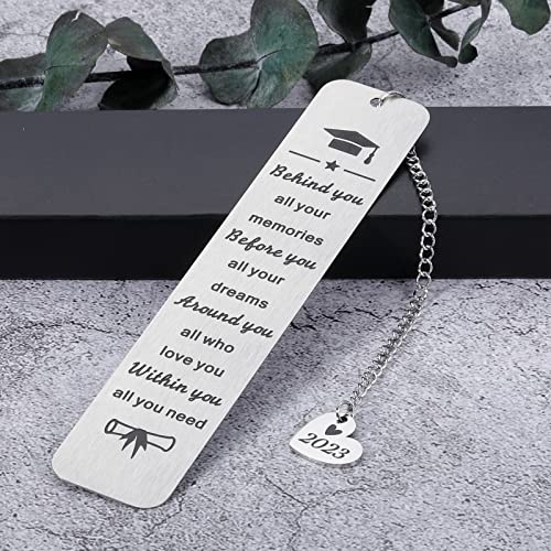 2023 Graduation Gift for Him Her Class of 2023 Inspirational Bookmark Gifts for College High School Master Nurse Grad Senior 2023 Gift Teen Boy Girl Son Daughter Women Men Graduate School Gift