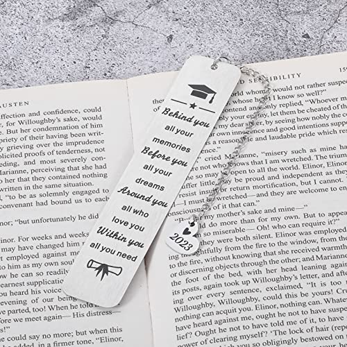 2023 Graduation Gift for Him Her Class of 2023 Inspirational Bookmark Gifts for College High School Master Nurse Grad Senior 2023 Gift Teen Boy Girl Son Daughter Women Men Graduate School Gift