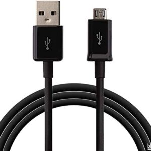 Full Power 5A Charging MicroUSB Works with Samsung Godiva 2.0 Data Cable's Dual Chipset Charges at Rapid Speeds Easily! (Black)