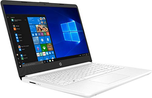Newest HP 14" Touchscreen Laptop, Intel Dual-Core N4020, 8GB RAM, 128GB Storage(64GB eMMC+64GB Micro SD), Webcam, 1Yr Office, Bundle with GalliumPi Mousepad (White)