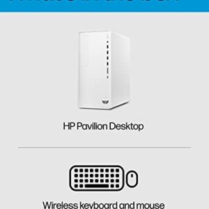 HP Pavilion Desktop PC, 12th Gen Intel Core i5-12400, 8 GB RAM, 512 GB SSD, Windows 11 Home, Wi-Fi 6 & Bluetooth, 9 USB Ports, Wired Keyboard & Mouse Combo, Pre-Built PC Tower (TP01-3050, 2022)