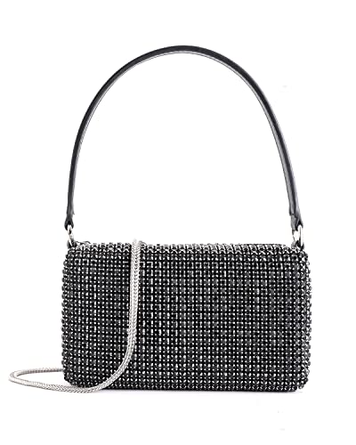 Rhinestone Crossbody Bag for Women Rhinestone Evening Bags Bling Rhinestone Purse Crystal Top Handle Handbag for Party