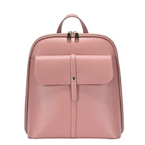mms brands miztique the chloe backpack purse for women, sleek shoulder bag, soft vegan leather – blush