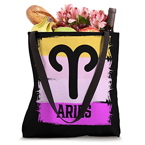 Womens Aries Birthday Queen March Born April Princess Cute Tote Bag