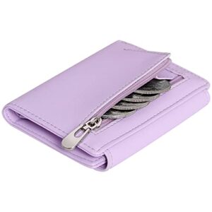 VOCUS Small Wallet for Women RFID Blocking Ladies PU Leather Card Holder Mini Compact Bifold Purse with Zipper Coin Pocket