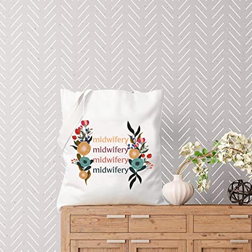 TSOTMO Midwife Gift Midwife Appreciation Midwifery Labor and Delivery Nurse Accessories Tote Bag (Midwifery tote)