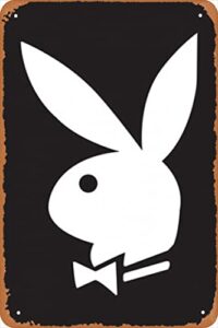 playboy – bunny iron painting wall poster metal vintage band tin signs retro garage plaque decorative living room garden bedroom office hotel cafe bar