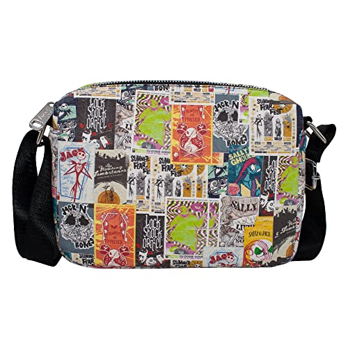 Buckle Down Disney Bag, Cross Body, Rectangle, The Nightmare Before Christmas Summer Fear Fest Ad Posters, Vegan Leather