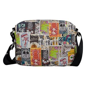 Buckle Down Disney Bag, Cross Body, Rectangle, The Nightmare Before Christmas Summer Fear Fest Ad Posters, Vegan Leather