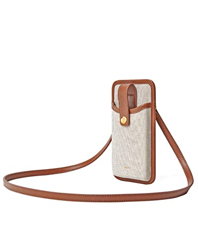 JW PEI Women's Aylin Canvas Cell Phone Crossbody Bag (Brown)