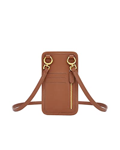 JW PEI Women's Aylin Canvas Cell Phone Crossbody Bag (Brown)