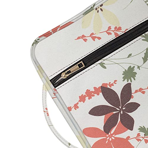 QTKJ Bible Covers for Women, Carrying Book Cover Case with Handle and Zippered Pocket Bible Cover for Mom Ladies Teens Girls (006)