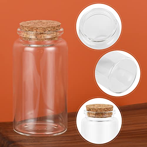 3PC100ML Empty Glass Jars with Cork Stoppers for DIY Art Crafts Projects Decoration Party Supplies and Wedding Party Favors for DIY Art Crafts Projects Decoration Party Supplies Wedding