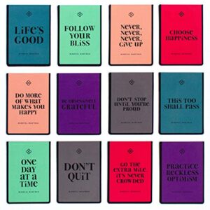 Magnetic Bookmarks -Motivational Affirmation Quote Mantra- Set of 12 Inspirational Bookmarks for All Ages, Men, Women, Teens Girls Students. Perfect Gifts for Friends, Coworkers & Student Incentives!