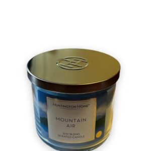 Huntington Home Soy Blend Scented Candle All Scented, 3 Wicks 45/60 Hours (Mountain Air)