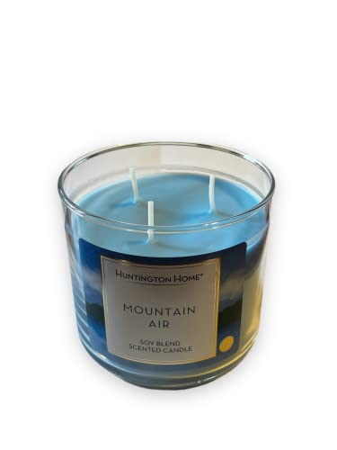 Huntington Home Soy Blend Scented Candle All Scented, 3 Wicks 45/60 Hours (Mountain Air)