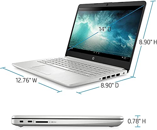 2021 HP 14" HD Touchscreen Laptop Computer, AMD Ryzen 3 3250U Dual-Core (Beat i5-7200U), 8GB DDR4 RAM 256GB SSD, WiFi Bluetooth HDMI Webcam Remote Work Windows 10 S +GOLDOXIS Card