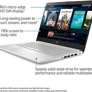 2021 HP 14" HD Touchscreen Laptop Computer, AMD Ryzen 3 3250U Dual-Core (Beat i5-7200U), 8GB DDR4 RAM 256GB SSD, WiFi Bluetooth HDMI Webcam Remote Work Windows 10 S +GOLDOXIS Card