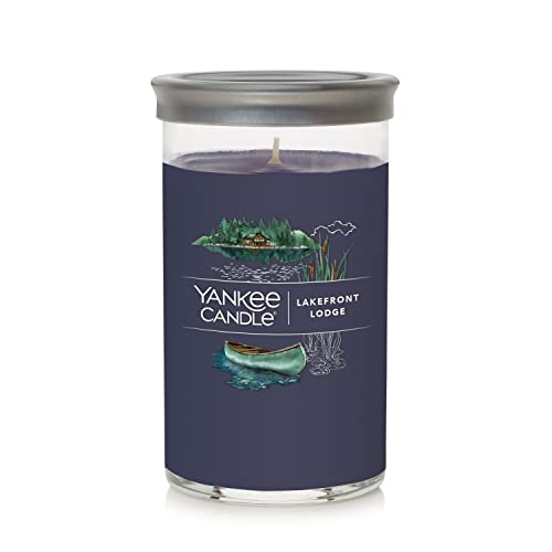 Yankee Candle Lakefront Lodge Signature Medium Pillar Candle, 14.25oz