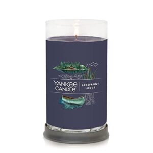 Yankee Candle Lakefront Lodge Signature Medium Pillar Candle, 14.25oz