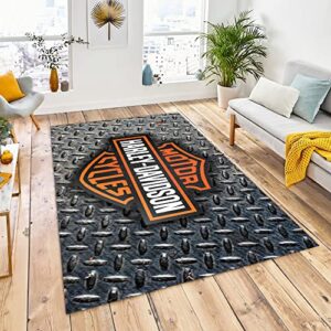 harley davidson mat moto cycles motor harley davidson decor harley rug harley davidson harley davidson accessories harley davidson rugs ahdc411 (2.6×4.6 feet – 80×140 cm)