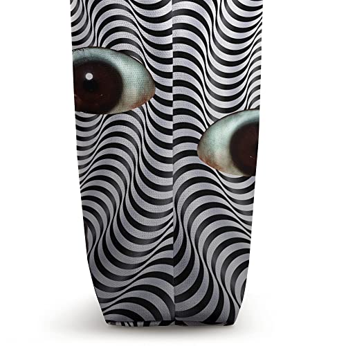 Weirdcore Aesthetic Weird Eyes Optical Illusion Oddcore Tote Bag