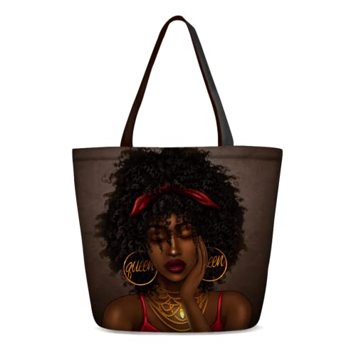 African American Women Tote Bag Shoulder Bag Satchel Handbag For Work Travel School Gift Bag