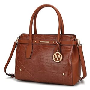 MKF Collection Satchel Bag for Women’s, Crossbody Tote Handbag Top-Handle Purse